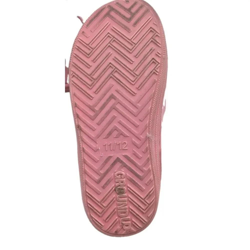 Disney Princess Pink Faux Fur Lined Slippers Girls 10/12 Gently Used